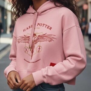 Harry Potter New York Pink Phoenix Fawkes Hoodie